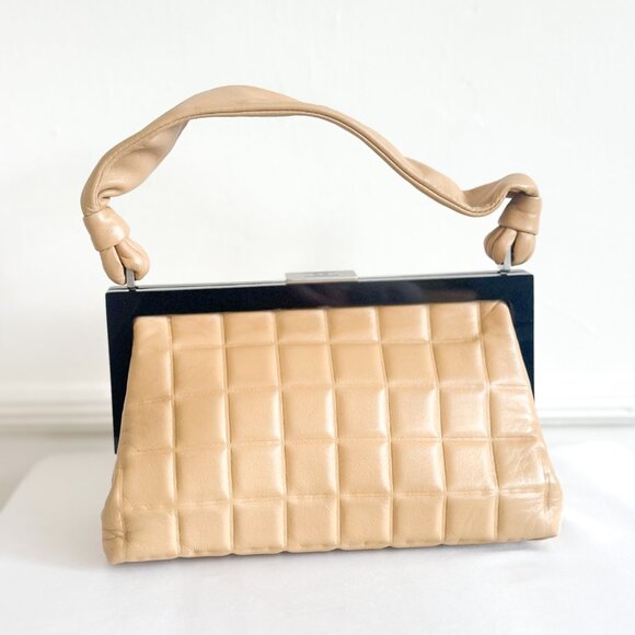Chanel Vintage Chocolate Bar Frame Pochette Bag - Picture 3 of 16